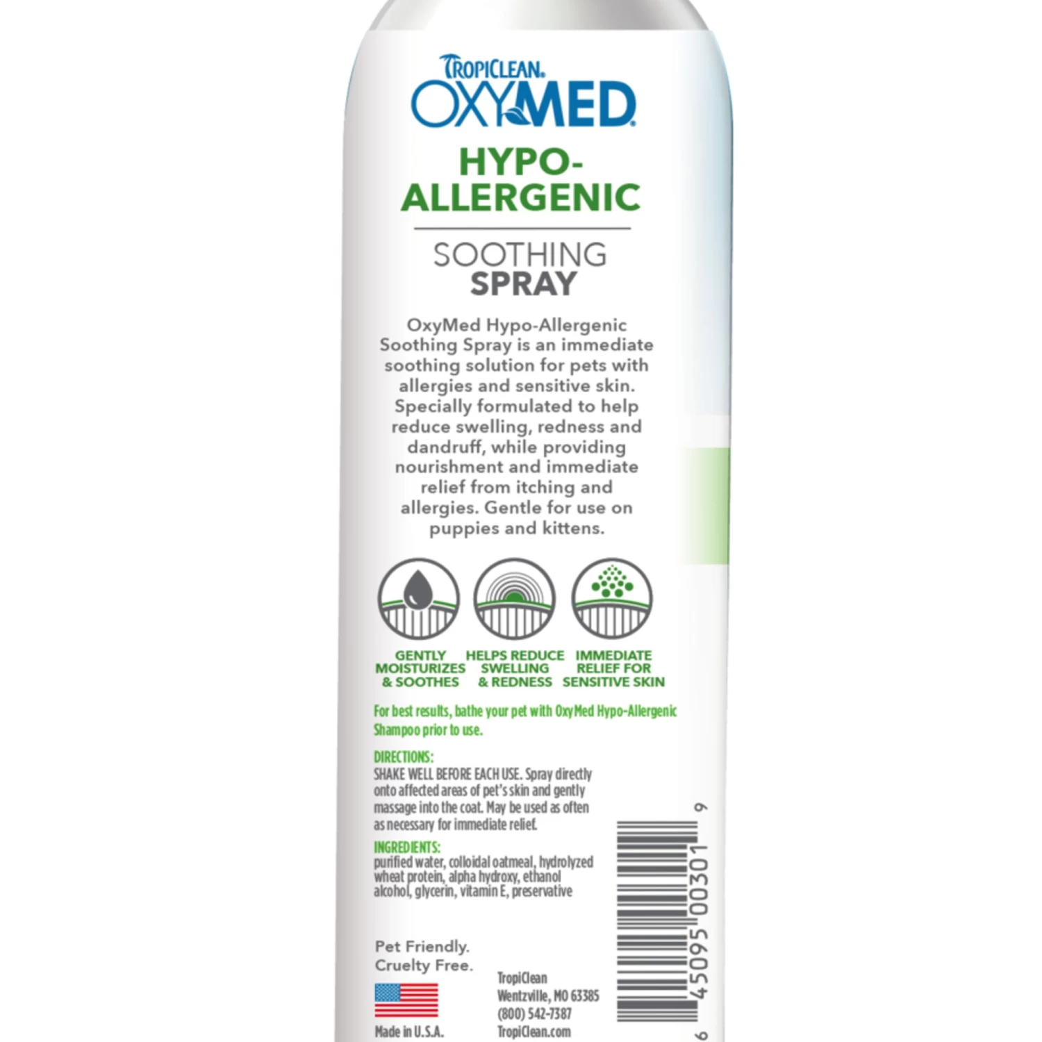 TropiClean® Oxy-Med® Hypo-Allergenic Soothing Dog & Cat Spray 2 TropiClean® Oxy-Med® Hypo-Allergenic Soothing Dog & Cat Spray - Image 2