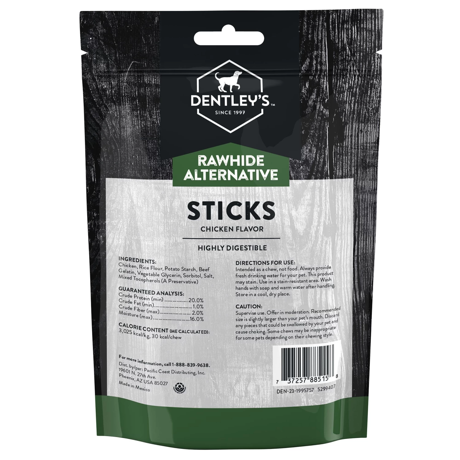 Dentley's® Rawhide-Free 5" Retriever Sticks Dog Chew - Chicken, 10 Count 2 Dentley's® Rawhide-Free 5" Retriever Sticks Dog Chew - Chicken, 10 Count - Image 2