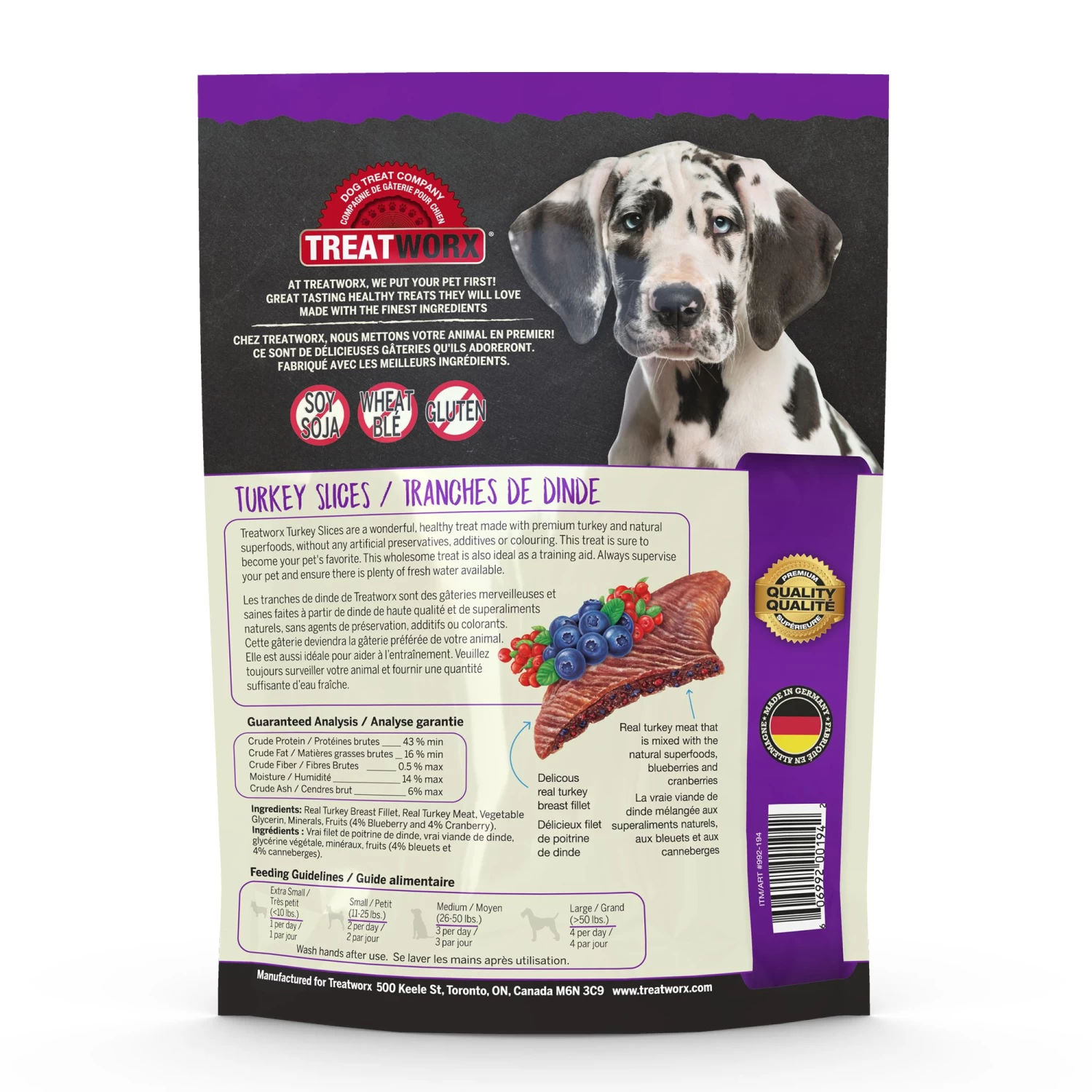 Treatworx Turkey Slices Natural Dog Treat 2 Treatworx Turkey Slices Natural Dog Treat - Image 2