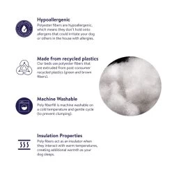 Top Paw® Grey Heather X-Large Cuddler Dog Bed -Pet Essentials Shop 5302902 alt3