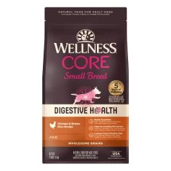 Wellness® CORE® Digestive Health Small Breed Adult Dry Dog Food - With-Grain, Chicken & Brown Rice