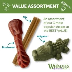WHIMZEES Variety Value Pack Small Dental Dog Treat - Natural, 89 Count -Pet Essentials Shop 5306140 alt4