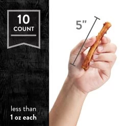 Dentley's® Rawhide-Free 5" Retriever Sticks Dog Chew - Peanut Butter, 10 Count -Pet Essentials Shop 5307137 alt2