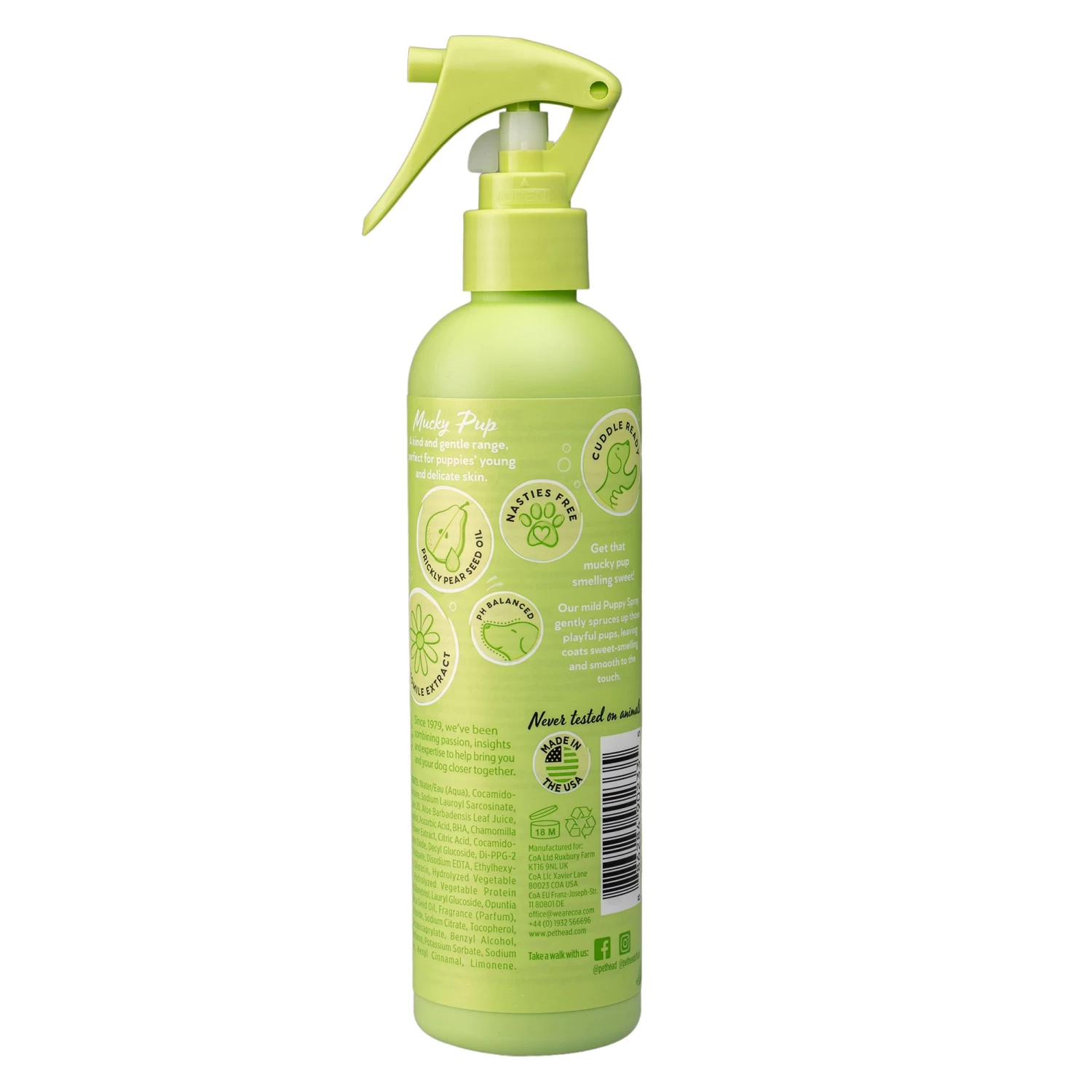 Pet Head Mucky Pup Puppy Spray - Pear + Chamomile - 10 Fl Oz 2 Pet Head Mucky Pup Puppy Spray - Pear + Chamomile - 10 Fl Oz - Image 2