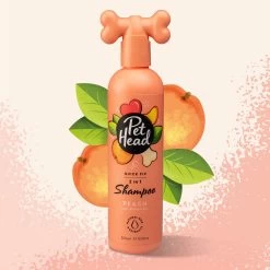 Pet Head Quick Fix 2-in-1 Shampoo For Dogs - Peach + Aloe Vera - 16 Fl Oz