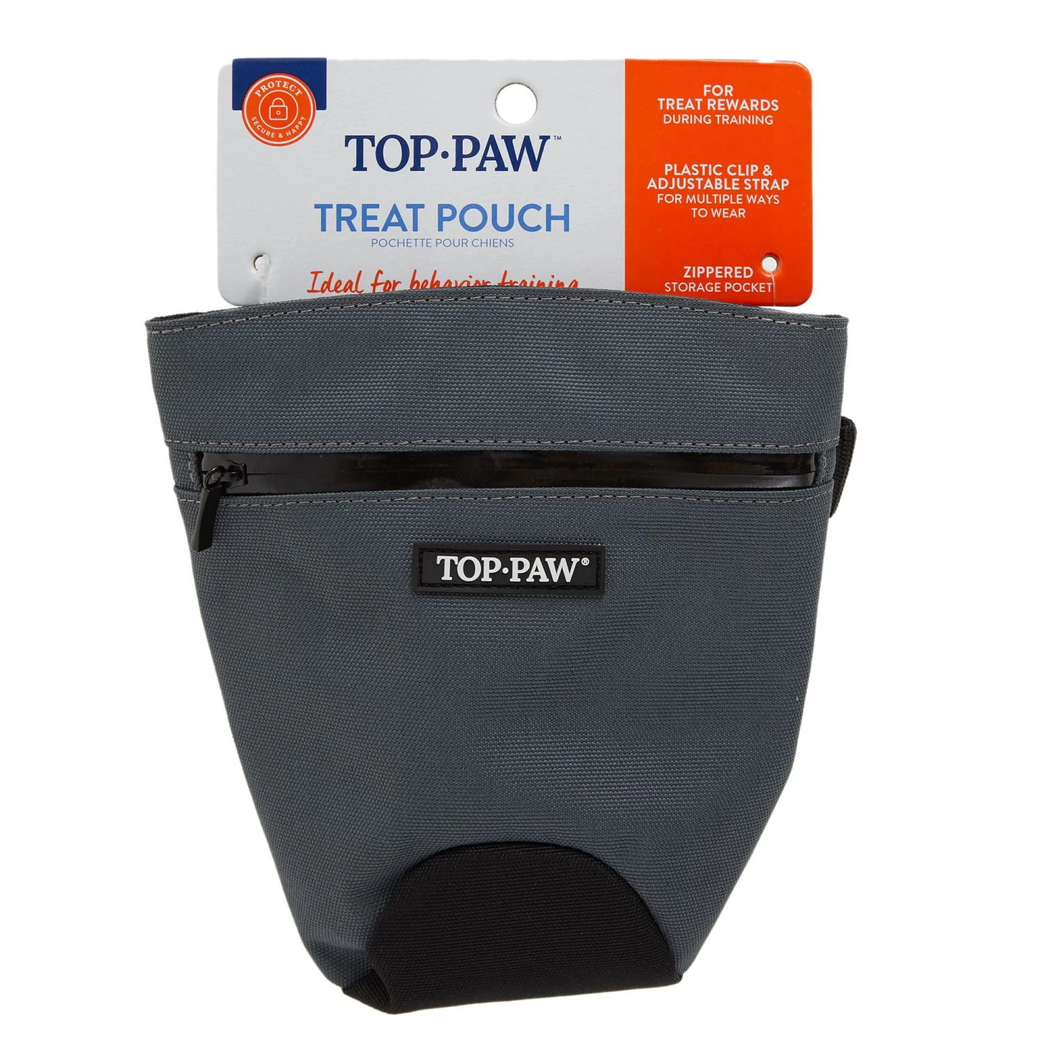 Top Paw® Black & Grey Treat Pouch 5 Top Paw® Black & Grey Treat Pouch - Image 5