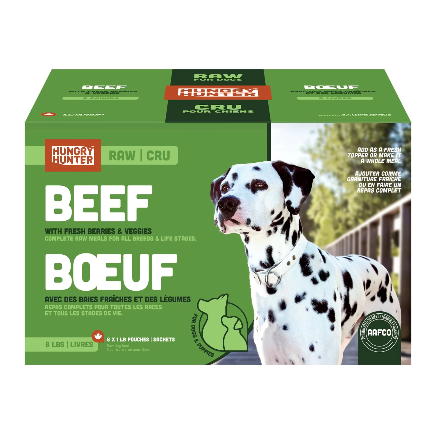 Hungry Hunter Raw Adult Frozen Dog Food - Grain Free, Beef 1 Hungry Hunter Raw Adult Frozen Dog Food - Grain Free, Beef
