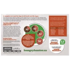 Hungry Hunter Raw Adult Frozen Dog Food - Grain Free, Beef 6 Hungry Hunter Raw Adult Frozen Dog Food - Grain Free, Beef -Pet Essentials Shop 5307986 alt2