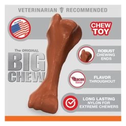 Nylabone® DuraChew® Power Chew The BIG CHEW Knuckle Bone Dog Toy - Big Bacon Flavor -Pet Essentials Shop 5308214 alt4
