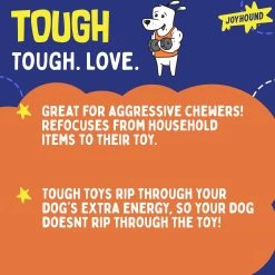 Joyhound Rip Roarin' Tough Hot Dog Dog Toy - Tough Plush -Pet Essentials Shop 5308439 alt3