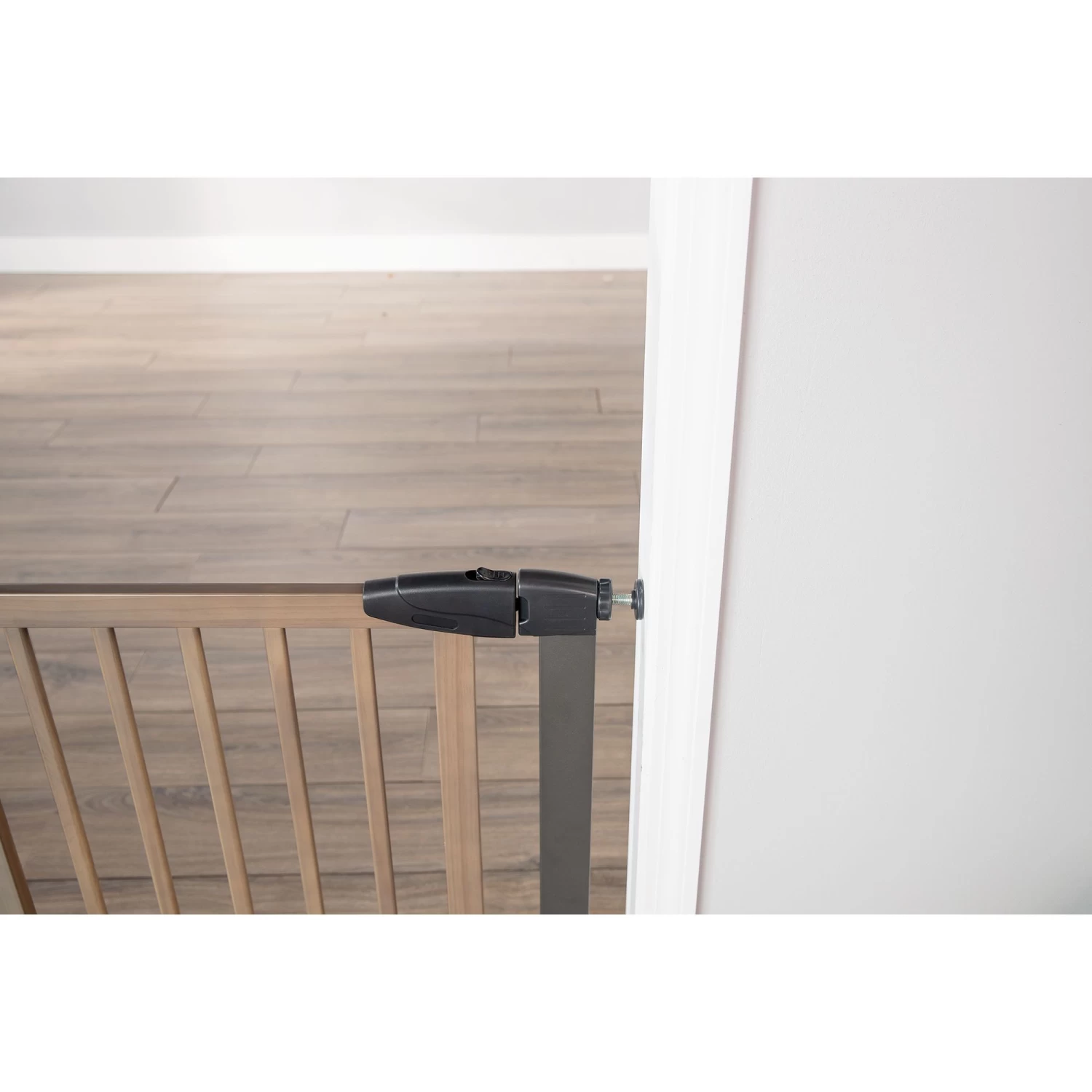 Top Paw Washed Wood Walk-Through Pet Gate 3 Top Paw Washed Wood Walk-Through Pet Gate - Image 3