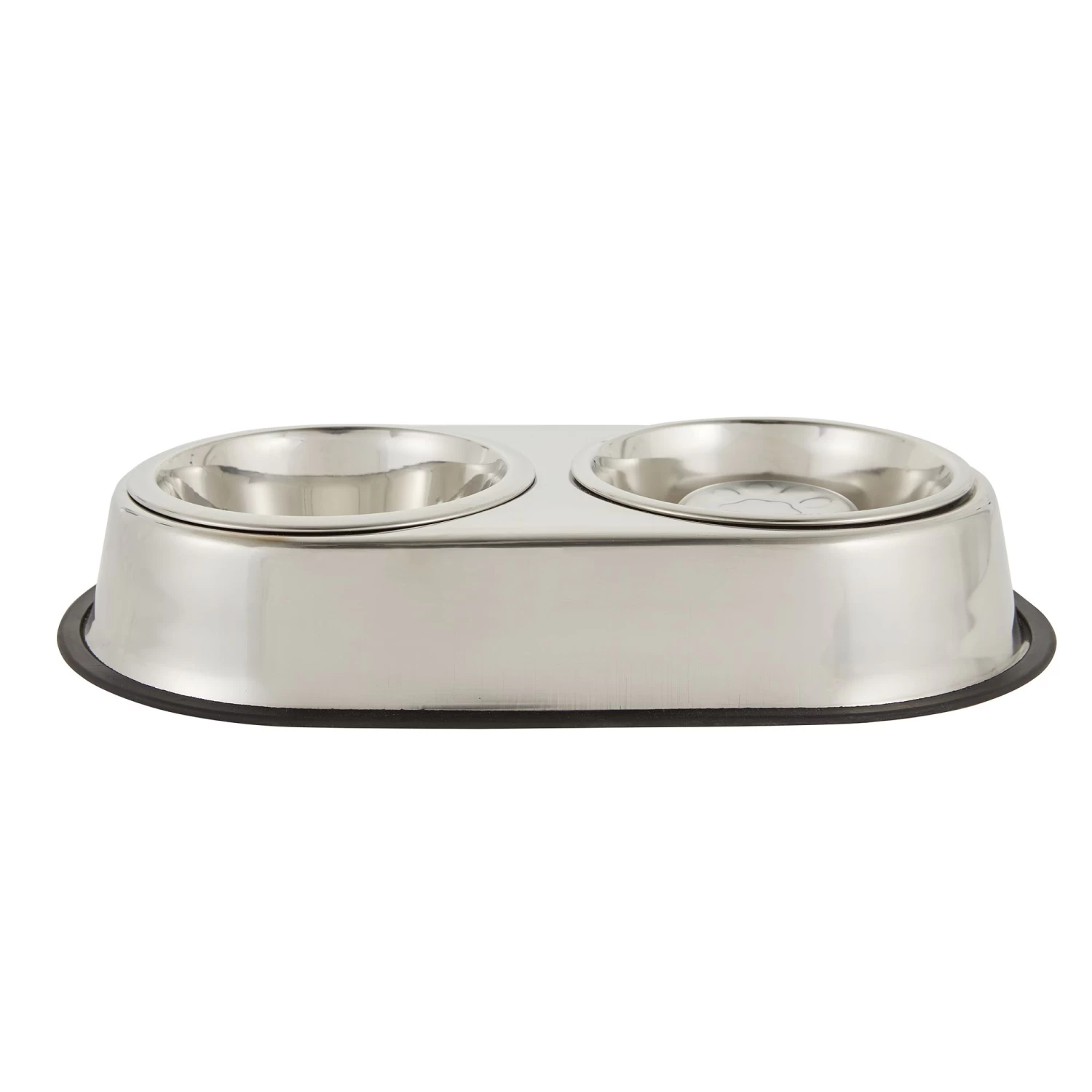 Top Paw® Elevated Platform Stainless Steel Slow-Feeder Double Diner Dog Bowl, 5.5-cup 1 Top Paw® Elevated Platform Stainless Steel Slow-Feeder Double Diner Dog Bowl, 5.5-cup