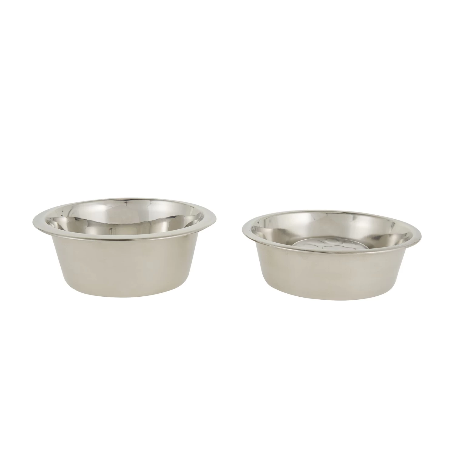 Top Paw® Elevated Platform Stainless Steel Slow-Feeder Double Diner Dog Bowl, 5.5-cup 3 Top Paw® Elevated Platform Stainless Steel Slow-Feeder Double Diner Dog Bowl, 5.5-cup - Image 3