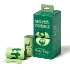 Earth Rated® Dog Waste Pick Up Bags - Compostable, 120 Count