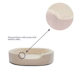 Top Paw® Orthopedic Cuddler Striped Dog Bed 7 Top Paw® Orthopedic Cuddler Striped Dog Bed -Pet Essentials Shop 5310222 alt2