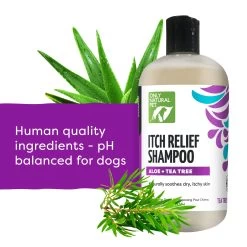 Only Natural Pet® Itch Relief Shampoo For Dogs - Dry, Itchy Skin - Aloe + Tea Tree - 16.9 Fl Oz -Pet Essentials Shop 5310382 alt2