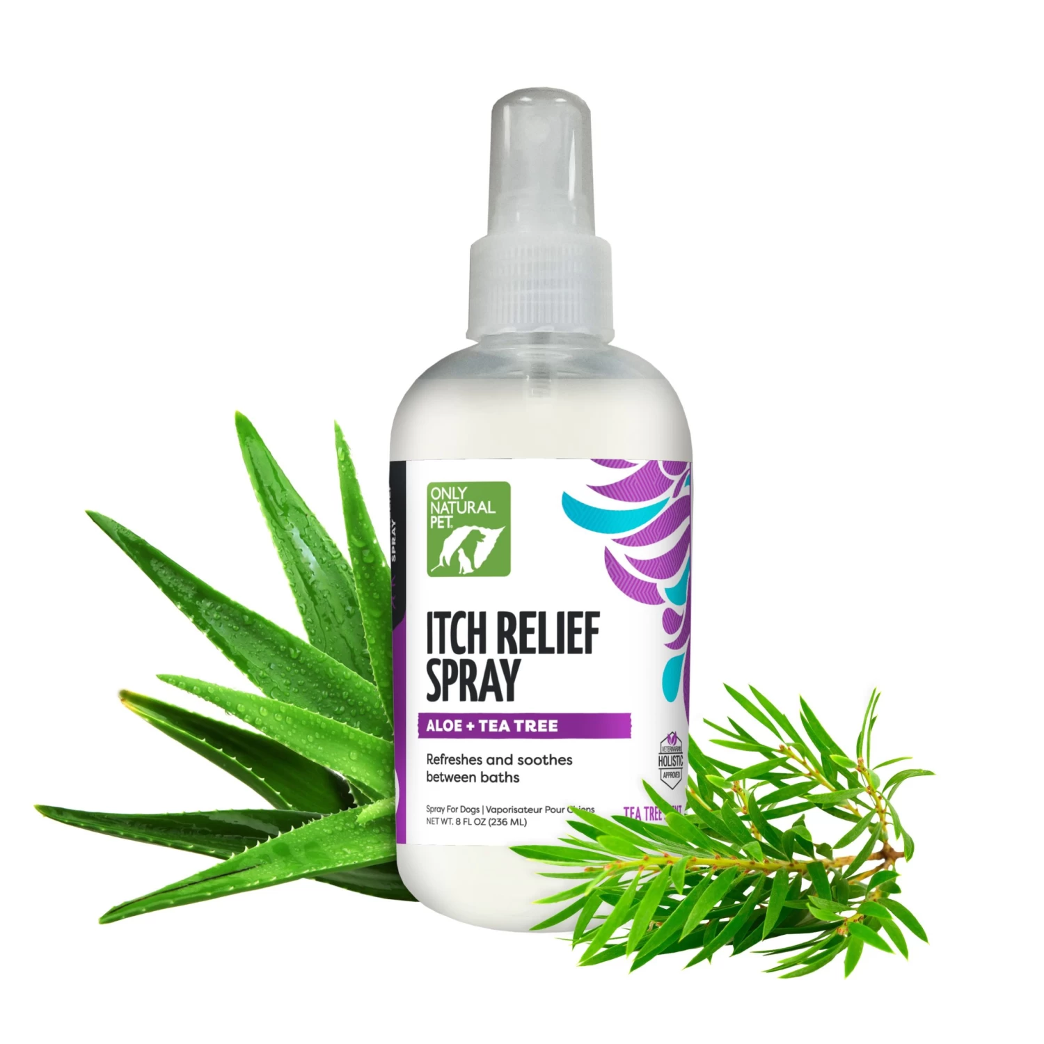 Only Natural Pet® Itch Relief Dog Spray - Aloe + Tea Tree - 8 FL Oz 1 Only Natural Pet® Itch Relief Dog Spray - Aloe + Tea Tree - 8 FL Oz