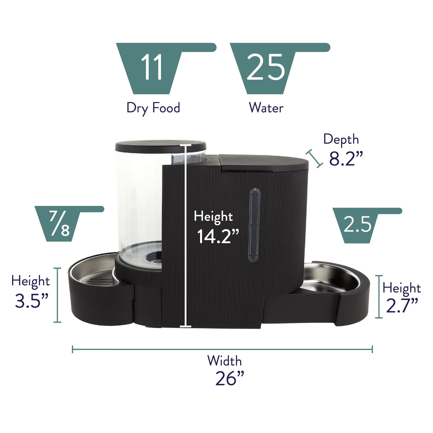 Top Paw® 2-in-1 Gravity Pet Feeder & Waterer 2 Top Paw® 2-in-1 Gravity Pet Feeder & Waterer - Image 2