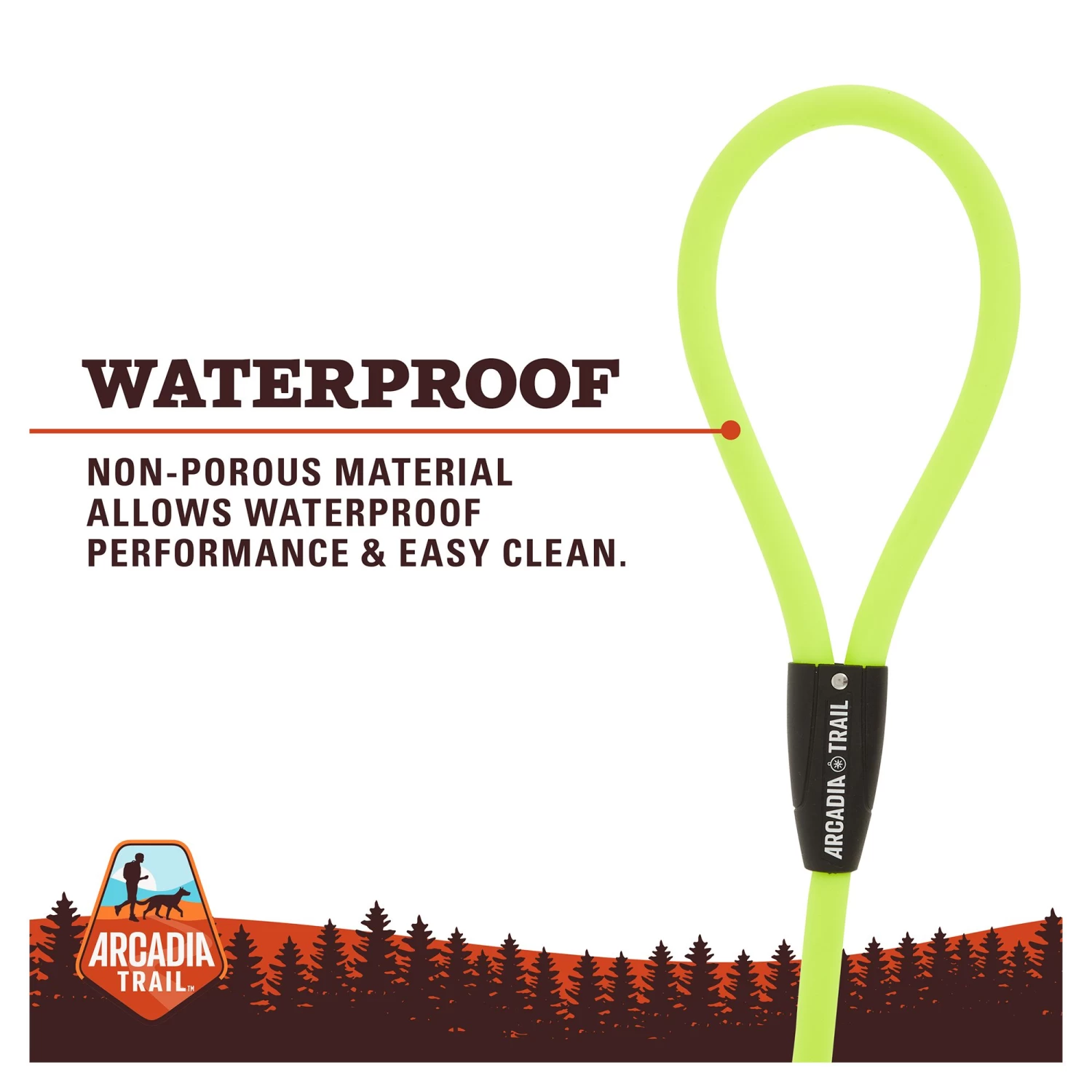 Arcadia Trail™ Stink-Free Waterproof Dog Leash: 4-ft Long 2 Arcadia Trail™ Stink-Free Waterproof Dog Leash: 4-ft Long - Image 2