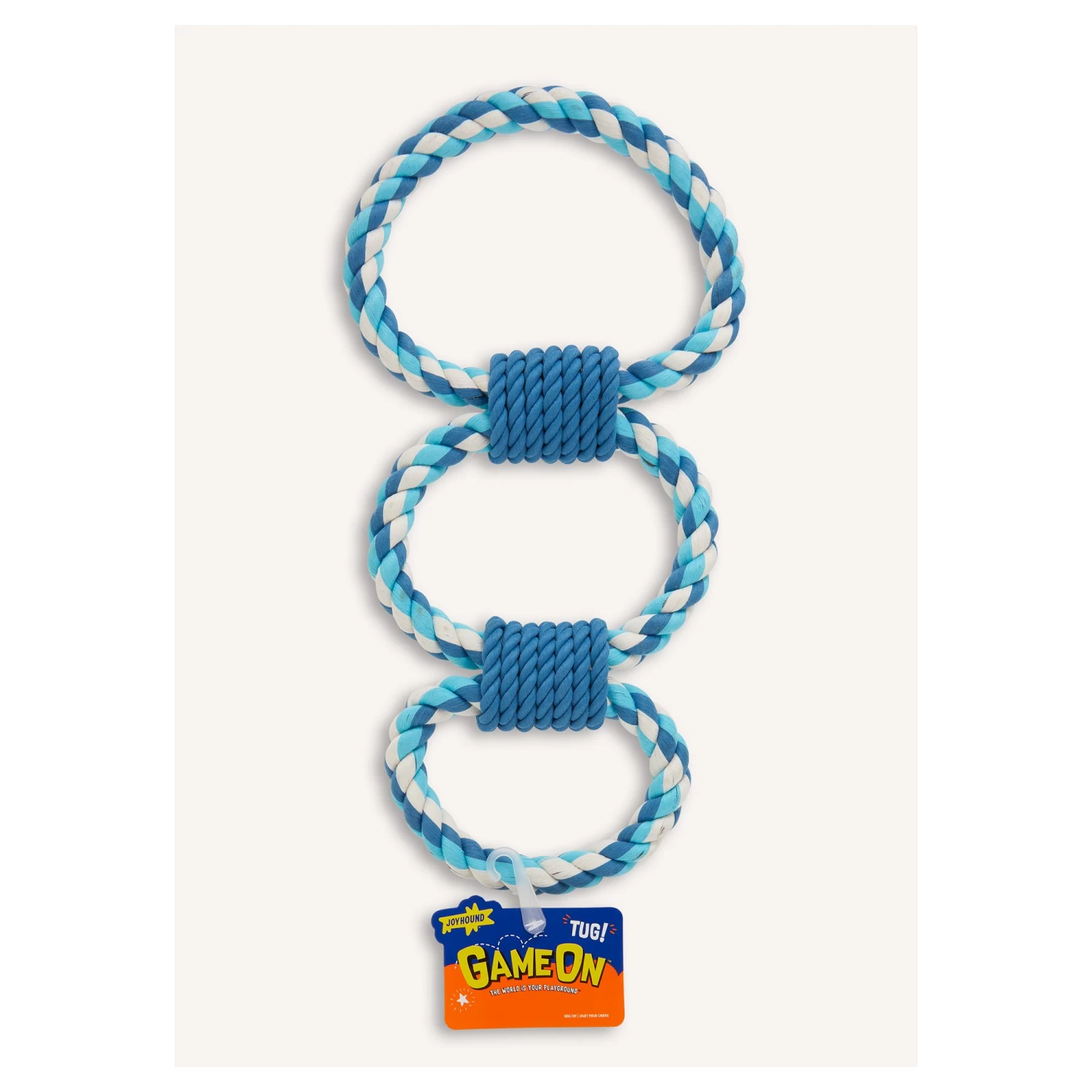Joyhound Game On Triple Rings Rope Dog Toy 5 Joyhound Game On Triple Rings Rope Dog Toy - Image 5
