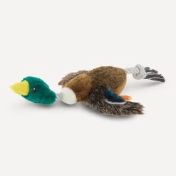 Top Paw® Realistic Binded Mallard Duck Dog Toy - Plush, Squeaker