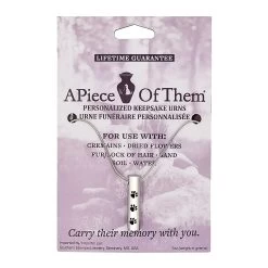 A Piece Of Them Cylinder Paw Print Pet Urn Necklace -Pet Essentials Shop 5314104 alt2