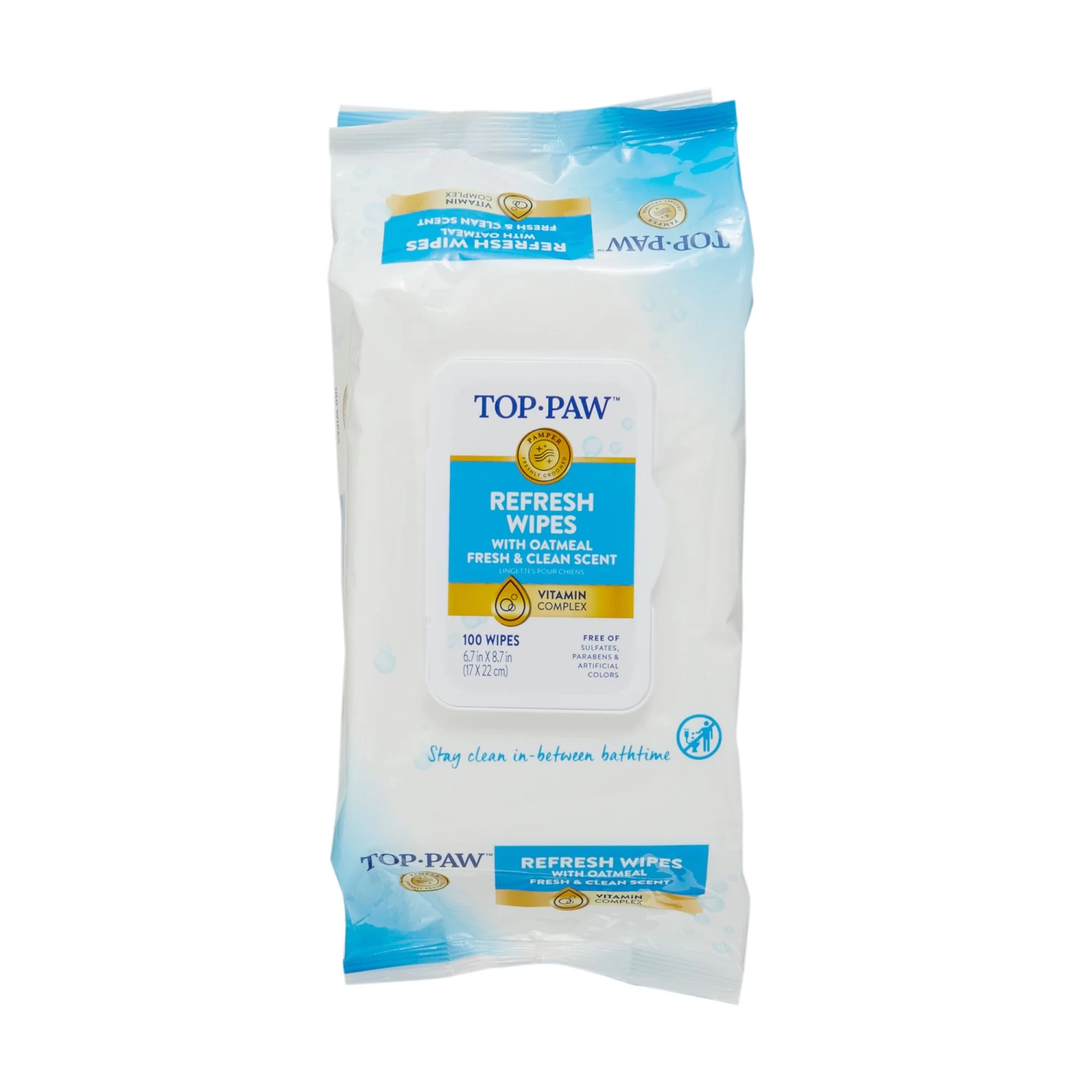 Top Paw® Cleansing Fresh & Clean Refresh Wipes 2 Top Paw® Cleansing Fresh & Clean Refresh Wipes - Image 2
