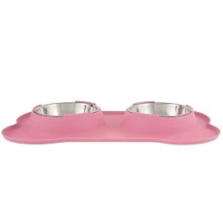 Top Paw® Silicone Mat With Double Dog Bowls