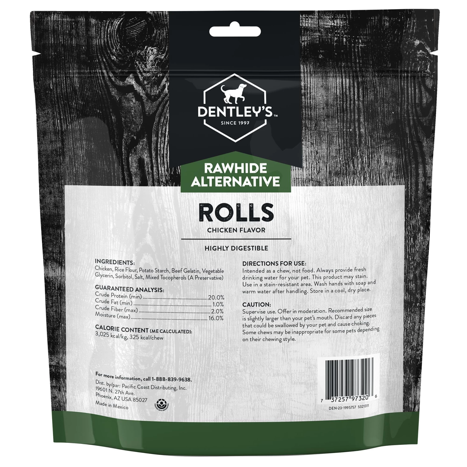Dentley's Rawhide Free Retriever Rolls 7" Dog Treats - 10 Count 2 Dentley's Rawhide Free Retriever Rolls 7" Dog Treats - 10 Count - Image 2