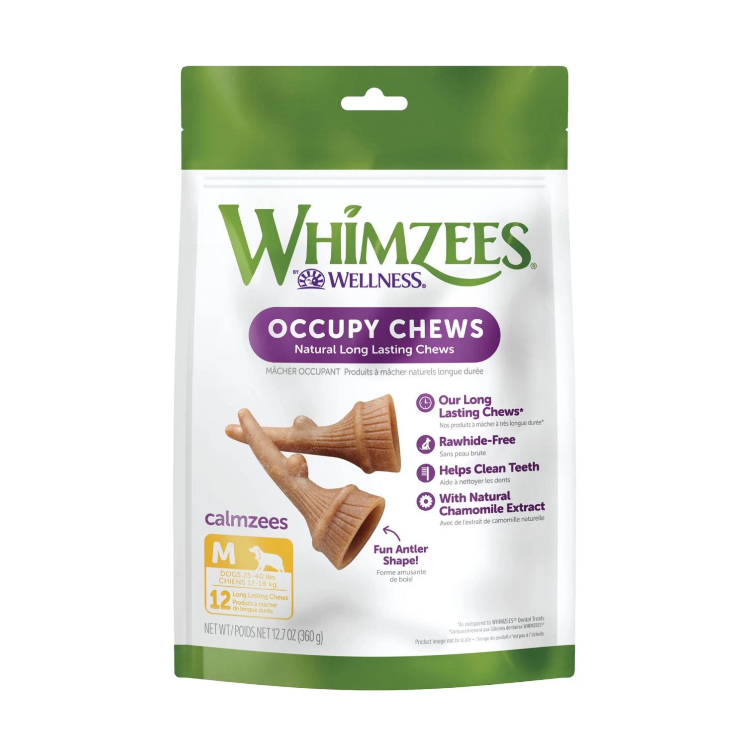 Whimzees Occupy Long Lasting Medium Dog Chews - Rawhide Free, Vegetable 1 Whimzees Occupy Long Lasting Medium Dog Chews - Rawhide Free, Vegetable