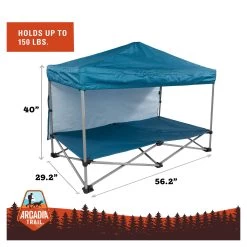 Arcadia Trail&trade; Elevated Canopy Cot With Water-Resistant Roll-Down Sunshade -Pet Essentials Shop 5322616 alt3