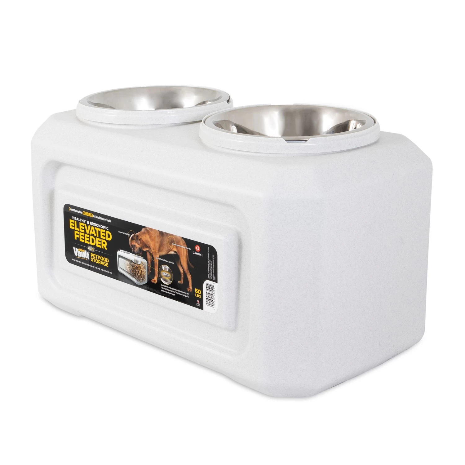 Vittles Vault® Elevated Pet Feeder Plus Pet Food Storage 2 Vittles Vault® Elevated Pet Feeder Plus Pet Food Storage - Image 2