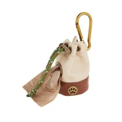 Top Paw® Tan Pouch Elevated Waste Bag Dispenser