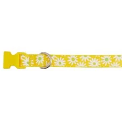 Top Paw® Yellow Daisy Poly Blend Dog Collar