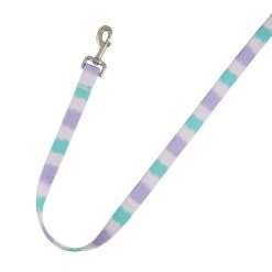 Top Paw® Teal & Purple Striped Dog Leash: 4-ft Long, 1-in Wide 9 Top Paw® Teal & Purple Striped Dog Leash: 4-ft Long, 1-in Wide -Pet Essentials Shop 5323617 alt4