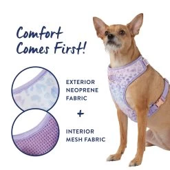Top Paw® Purple Cheetah Dog Harness -Pet Essentials Shop 5323635 alt2