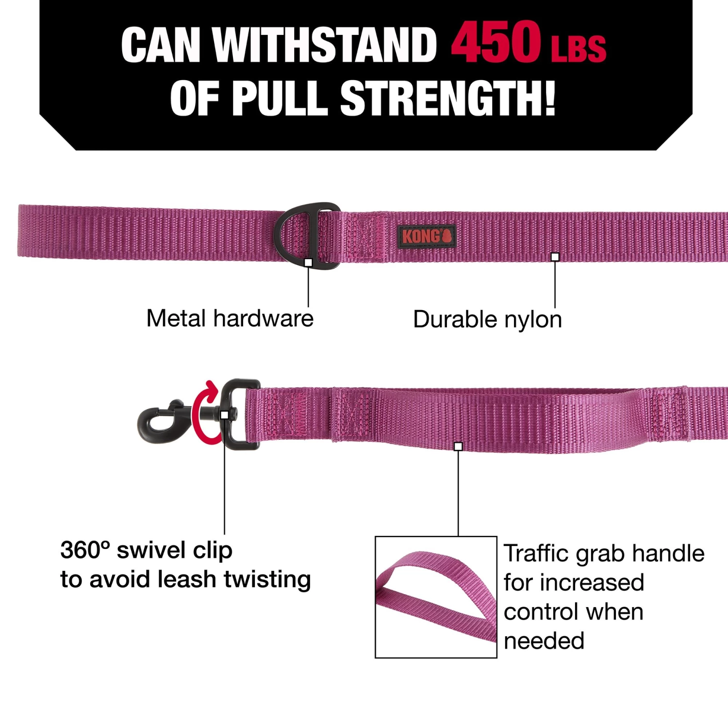 KONG® Comfort Traffic Dog: 6-ft Long 3 KONG® Comfort Traffic Dog: 6-ft Long - Image 3