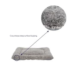 Top Paw® Grey Cloud Sherpa Pillow Dog Bed 7 Top Paw® Grey Cloud Sherpa Pillow Dog Bed -Pet Essentials Shop 5326139 alt2