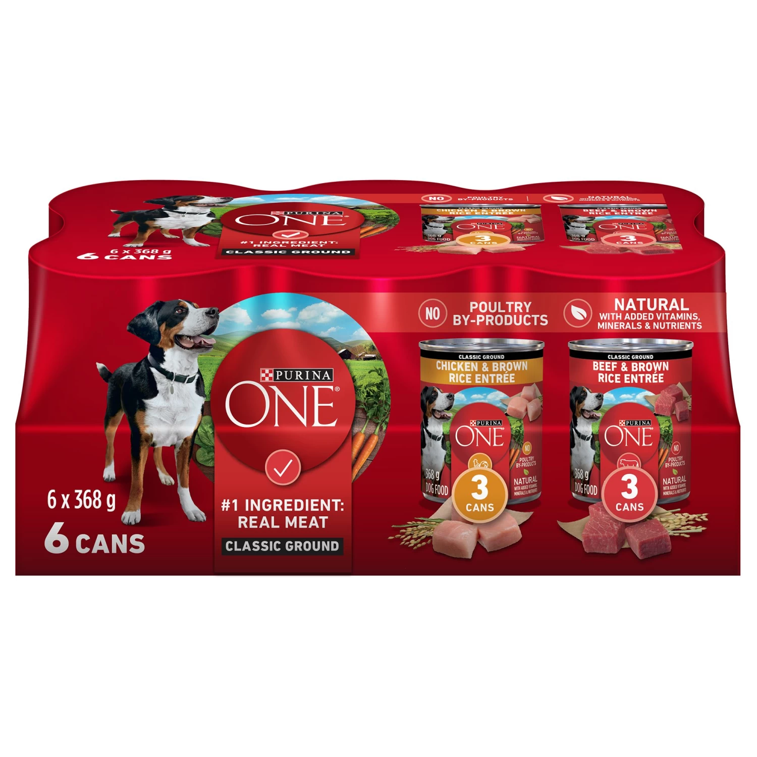 Purina ONE SmartBlend Ground Entree Adult Wet Dog Food Variety Pack 1 Purina ONE SmartBlend Ground Entree Adult Wet Dog Food Variety Pack