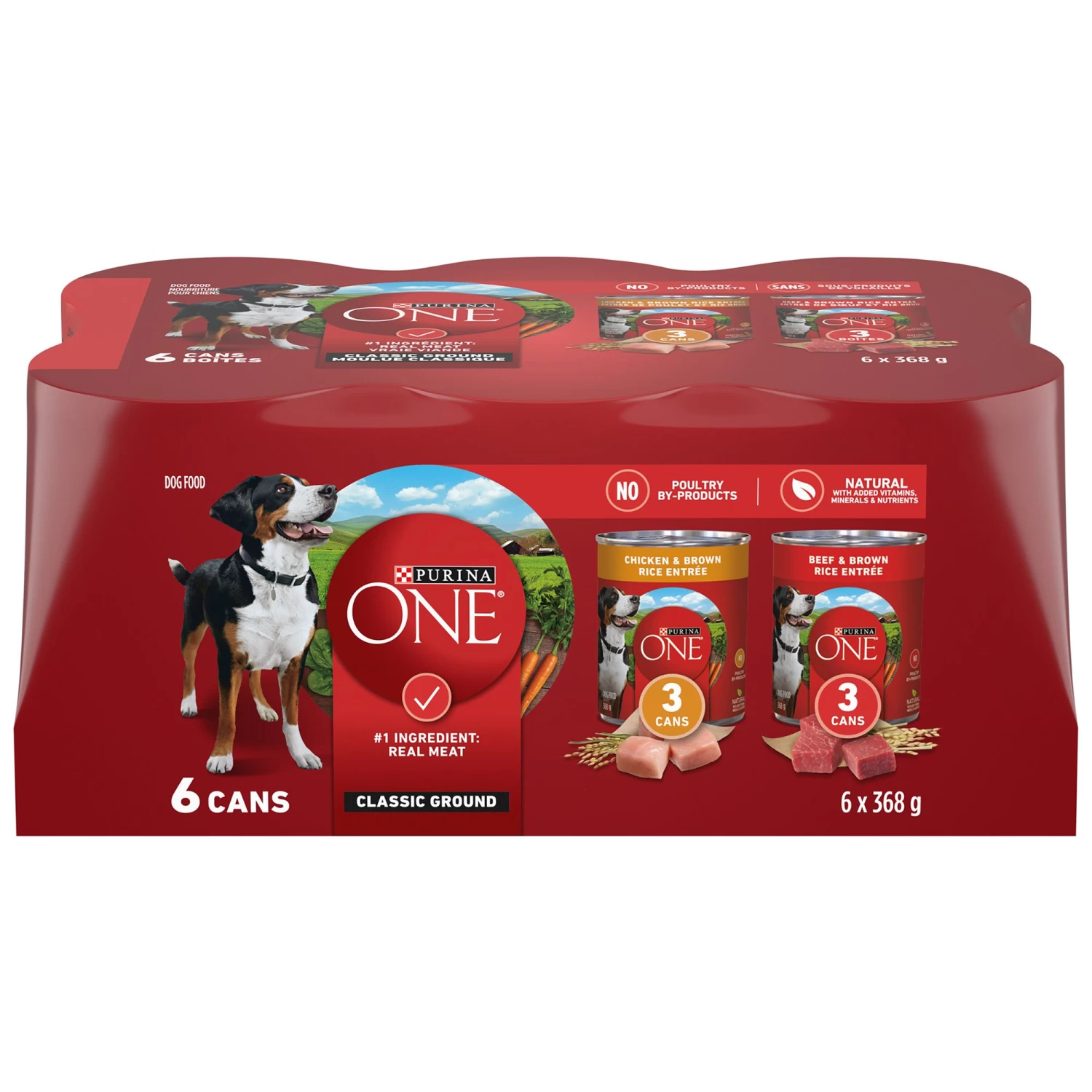 Purina ONE SmartBlend Ground Entree Adult Wet Dog Food Variety Pack 2 Purina ONE SmartBlend Ground Entree Adult Wet Dog Food Variety Pack - Image 2