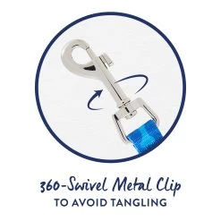 Top Paw® Blue Multi-Bone Dog Leash: 6-ft Long, 5/8-in Wide -Pet Essentials Shop 5326884 alt2