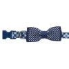Top Paw® Blue Plaid With Bow Tie Adjustable Dog Collar