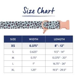 Top Paw® Teal Cheetah Neoprene Adjustable Dog Collar -Pet Essentials Shop 5327141 alt3