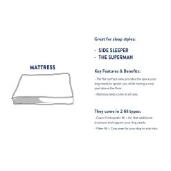 Top Paw® Blue Aztec Orthopedic Mattress Dog Bed -Pet Essentials Shop 5327978 alt4