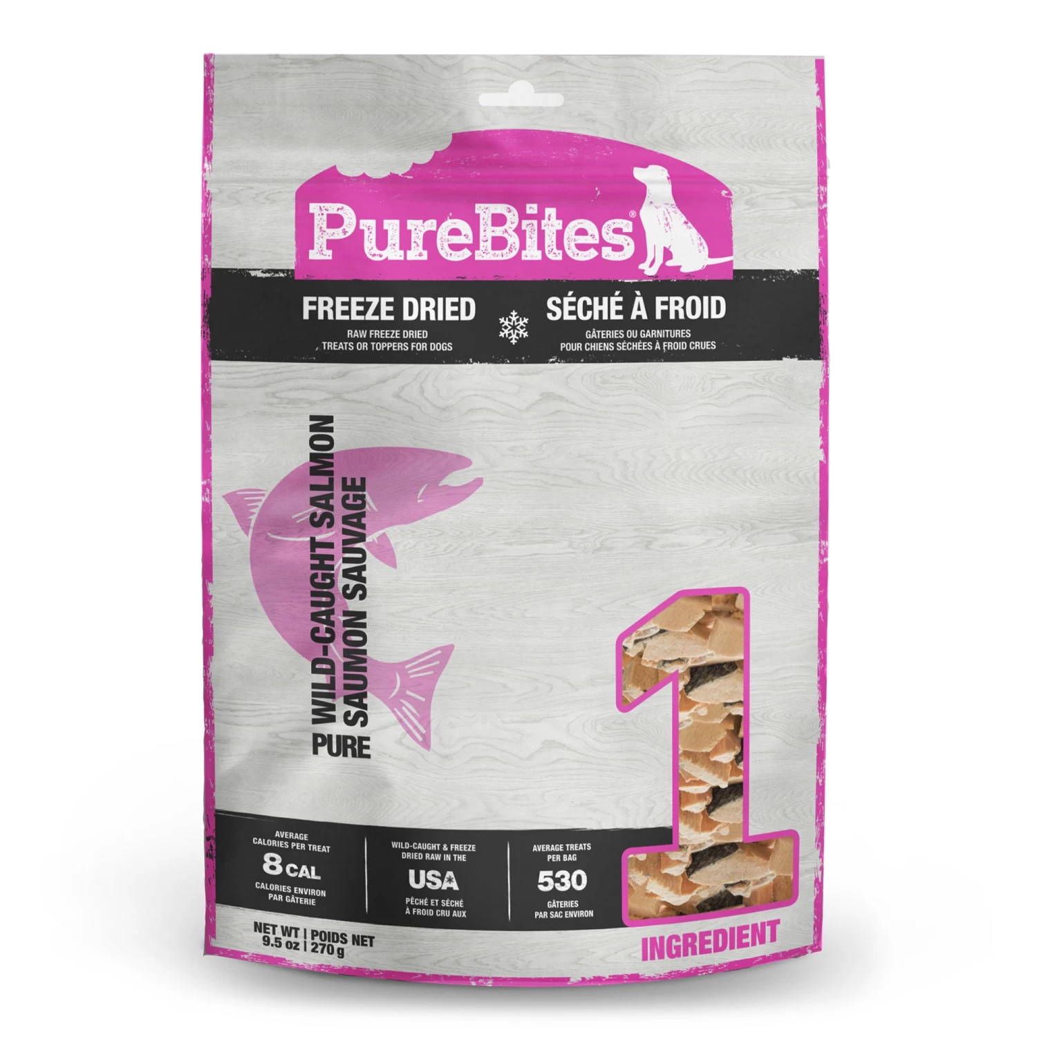 PureBites Salmon Freeze Dried Dog Treats 1 PureBites Salmon Freeze Dried Dog Treats