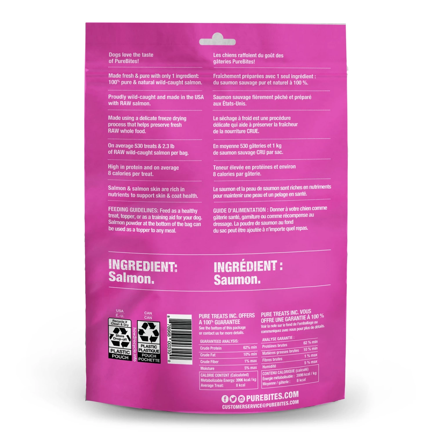 PureBites Salmon Freeze Dried Dog Treats 3 PureBites Salmon Freeze Dried Dog Treats - Image 3