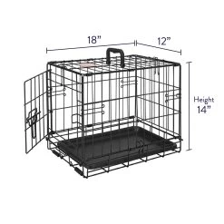 Top Paw® Single Door Folding Wire Dog Crate 6 Top Paw® Single Door Folding Wire Dog Crate -Pet Essentials Shop 5329552 alt2