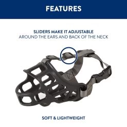 Top Paw® Adjustable Basket Muzzle -Pet Essentials Shop 5333885 alt2