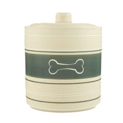 Top Paw® Green Striped Ceramic Treat Jar
