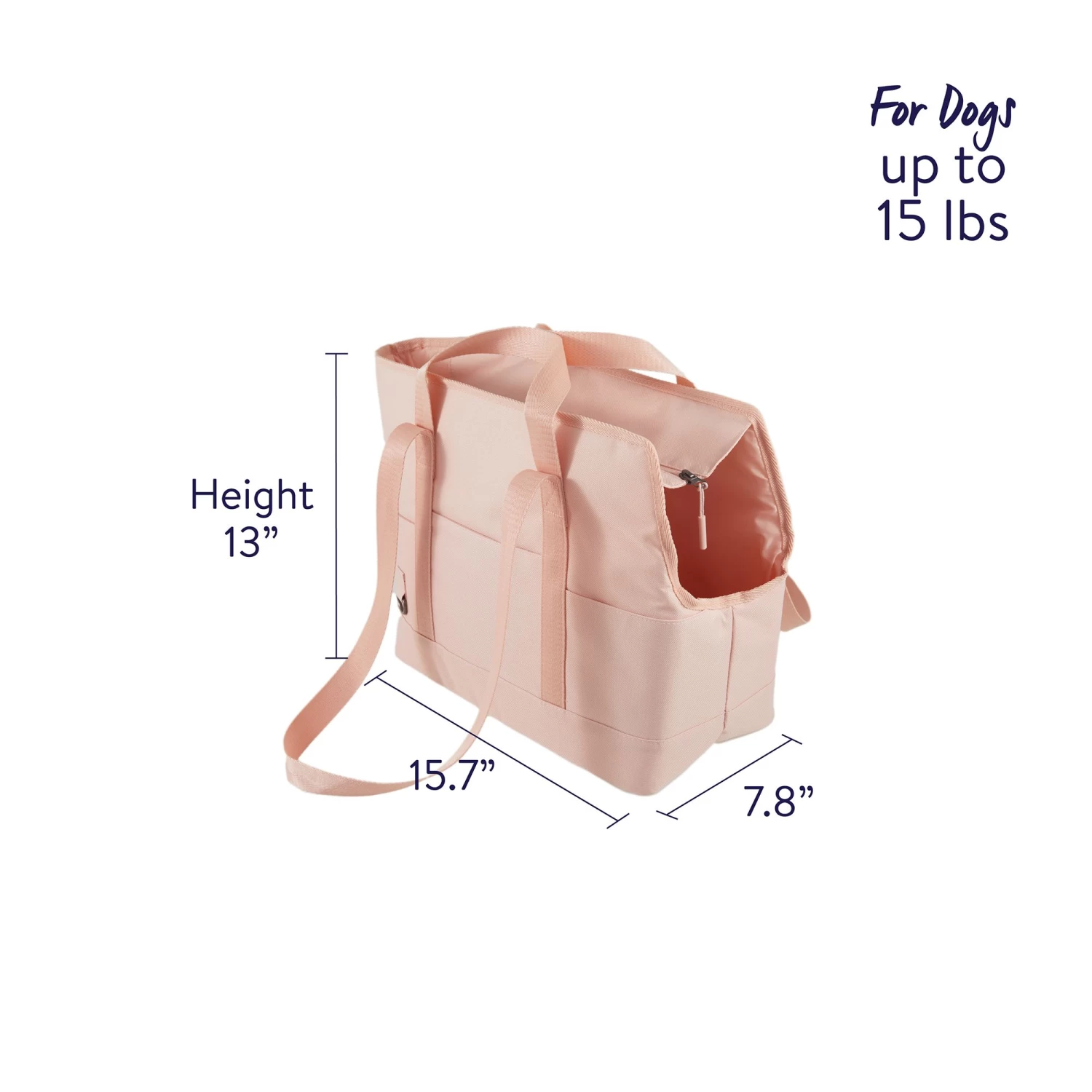 Top Paw® On-the-Go Dog Or Cat Carrier Tote - Pink 2 Top Paw® On-the-Go Dog Or Cat Carrier Tote - Pink - Image 2